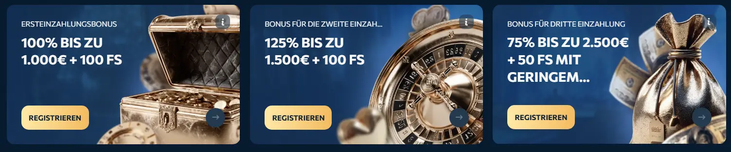 Revery Play Casino Willkommenspaket